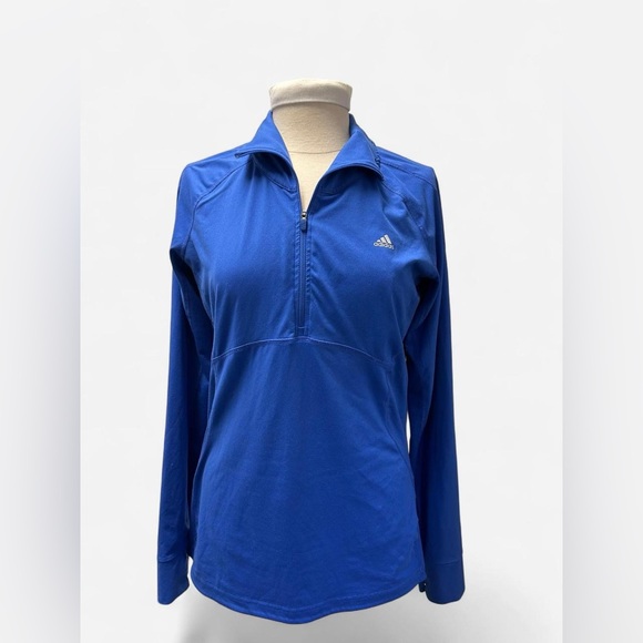 adidas Tops - Adidas Women's Royal Blue Quarter-Zip Jersey